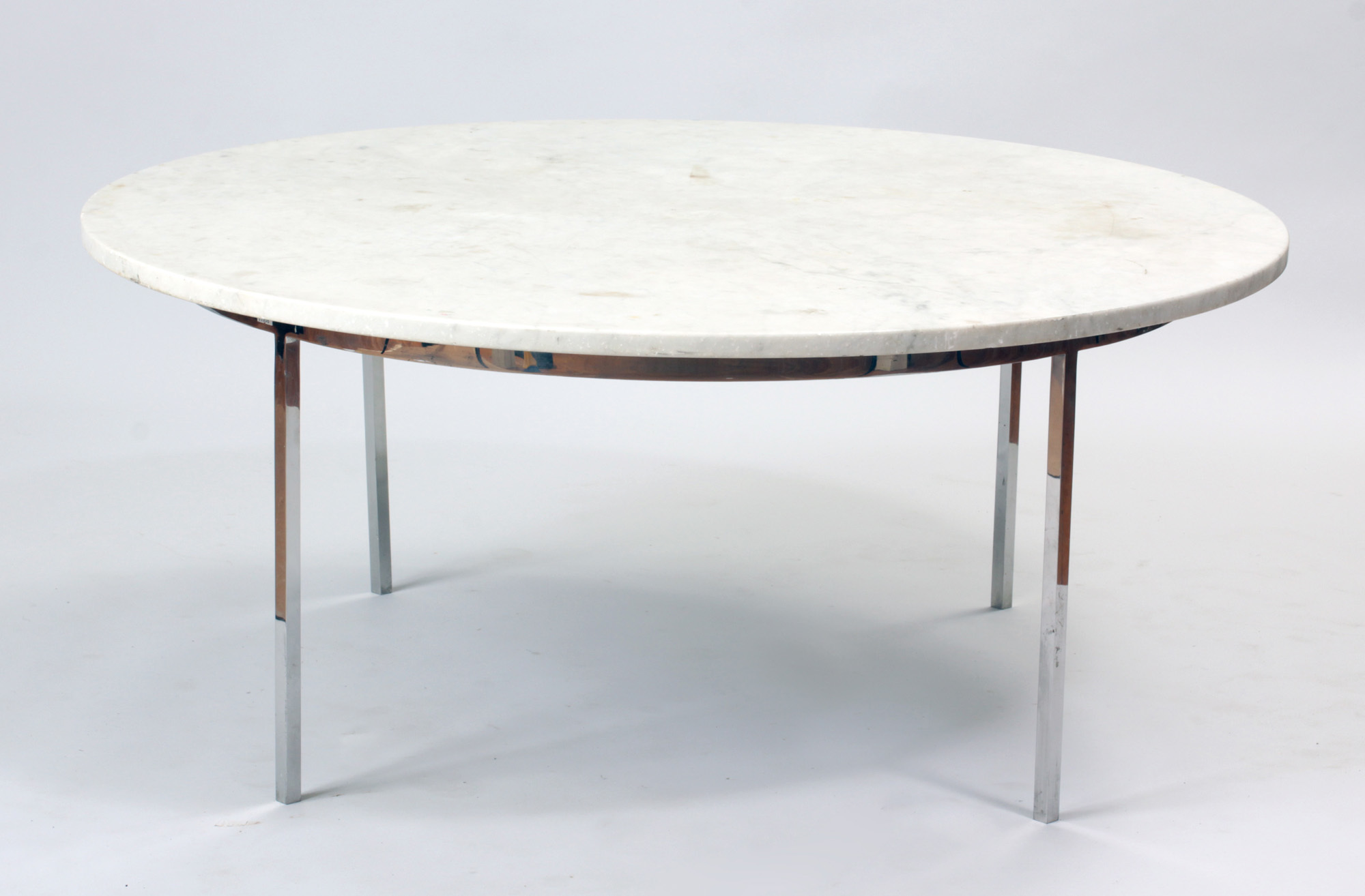 Modernist Round Chrome Coffee Table