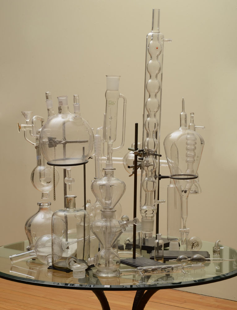 Large Collection of Chemistry Test Tubes, Beakers and Instruments