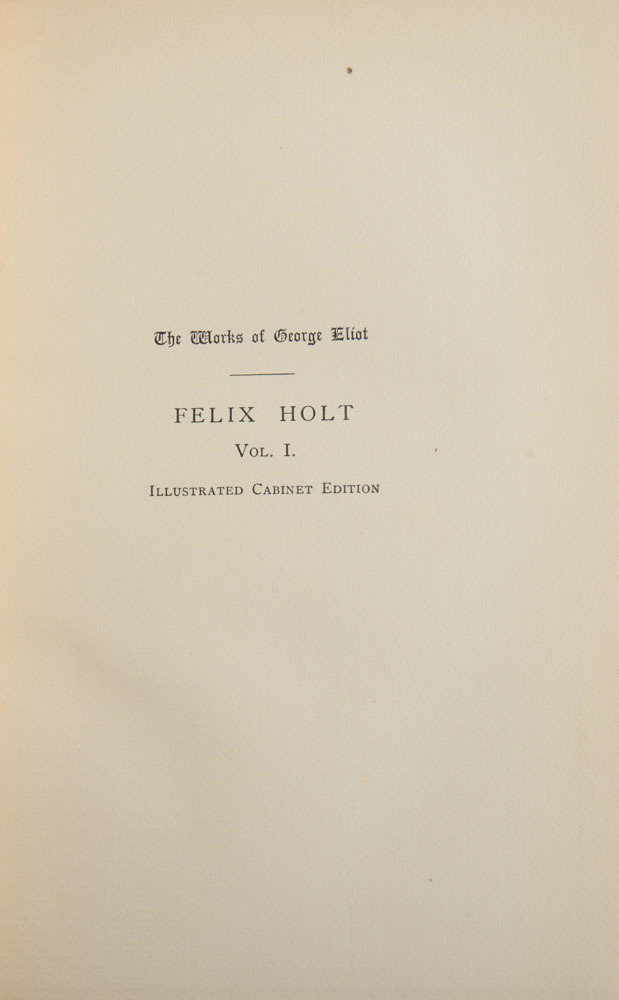 1876 novel by george eliot
