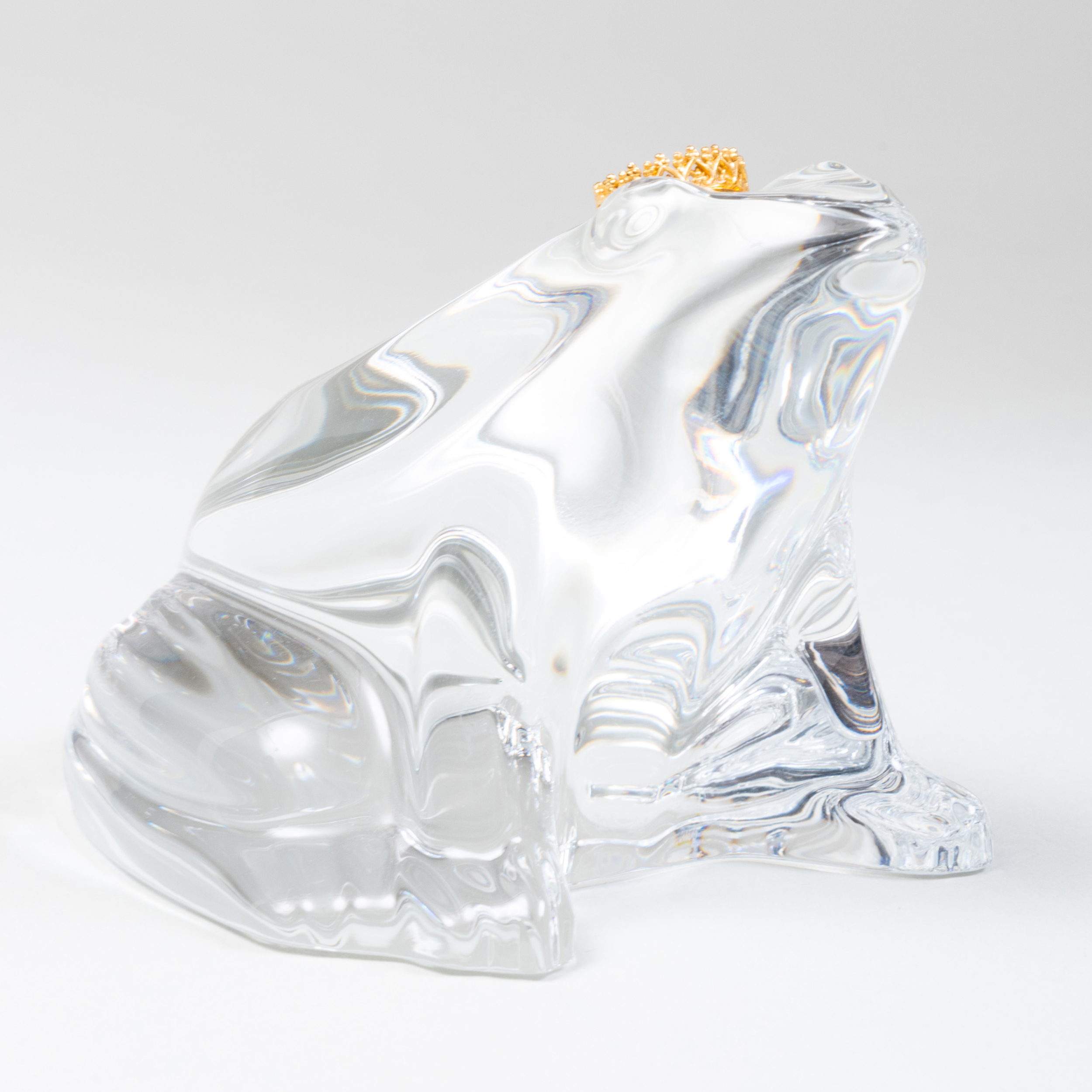 baccarat glass frog