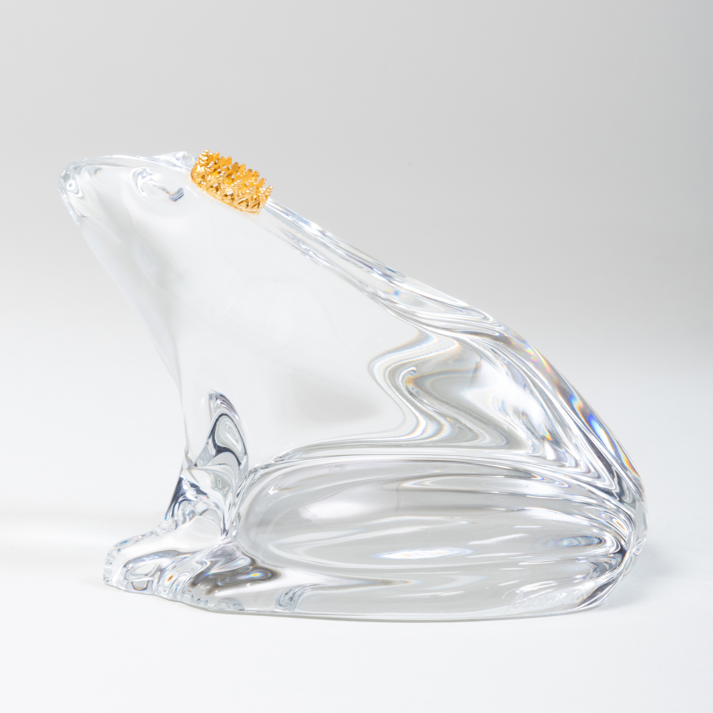 baccarat glass frog