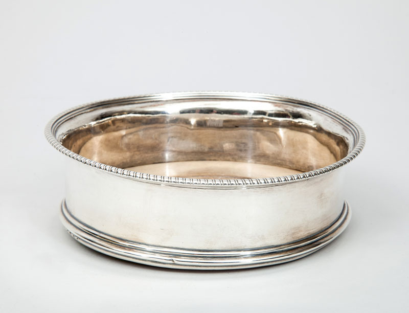 George III Crested Silver Bottle Coaster