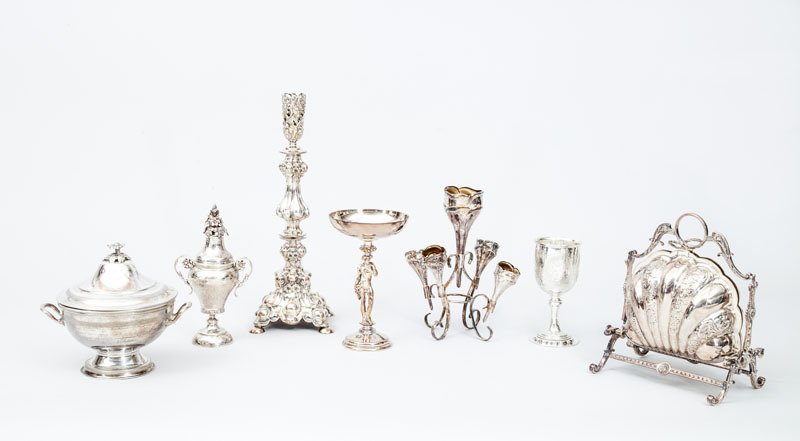 Group of Silver-Plated Articles