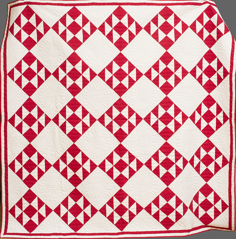 Three American Quilted Bed Covers
