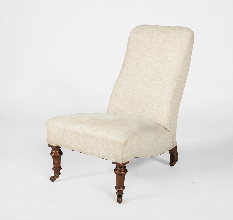 Victorian Upholstered Slipper Chair