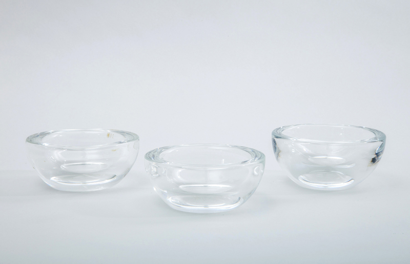 Three Steuben Small Glass Finger Bowls