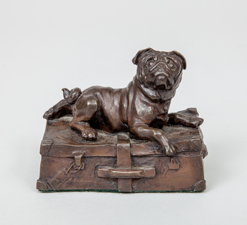 J.L. Spouse: Pug on a Suitcase