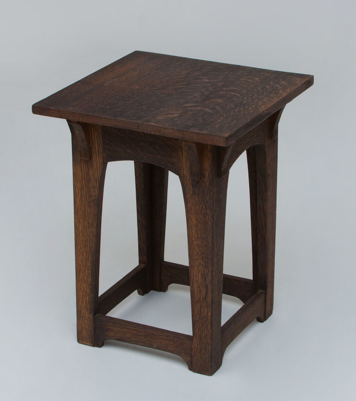 Gustave Stickley, 'Corbelled' Tabouret