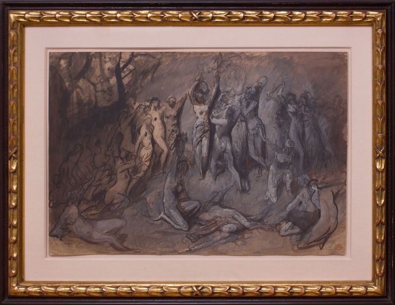 GUSTAVE DORÉ (1832-1883): STUDY FOR LA MORT D'ORPHÉE