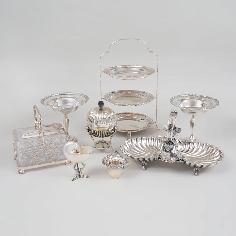 Group of Silver and Silver Plate Table Wares