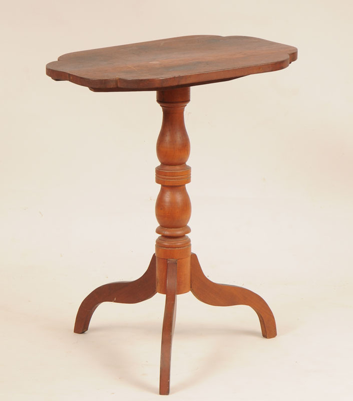 Federal Cherry Tilt-Top Candle Stand