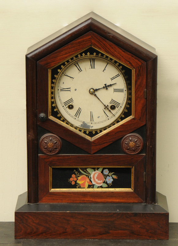 American Rosewood Mantel Clock