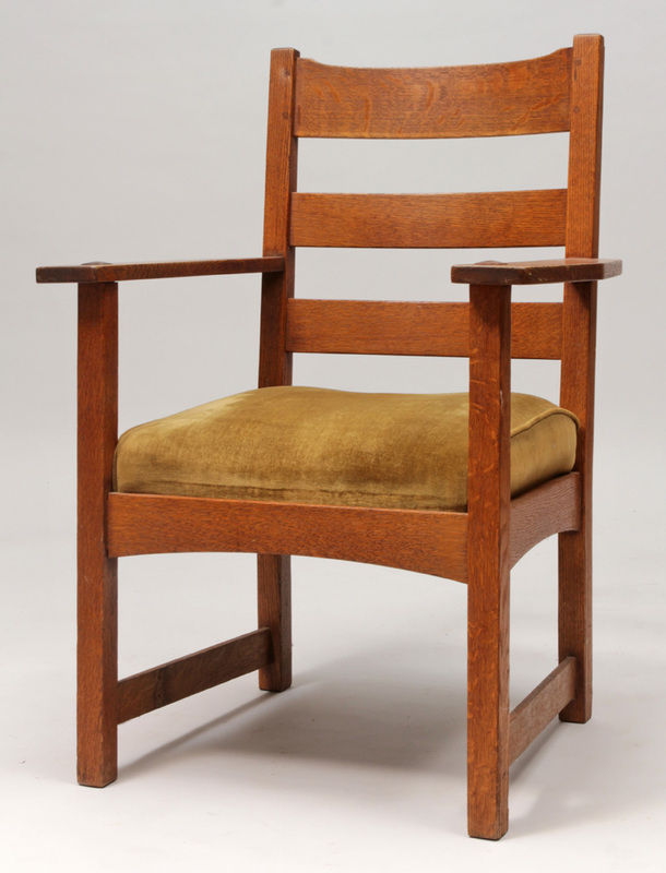 Arts and Crafts Oak Armchair