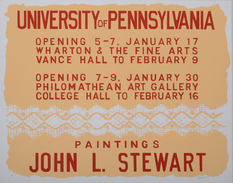 John Stewart: University of Pennsylvania Opening; and Untitled