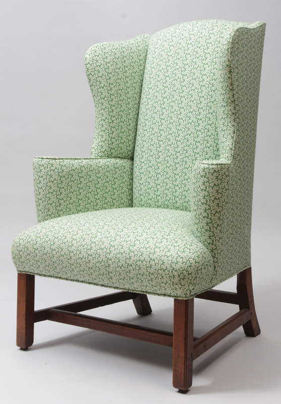 George III Style Mahogany Wing Chair