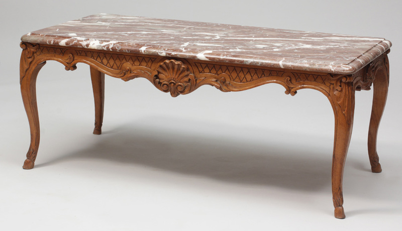 Louis XV Style Carved Oak Low Table