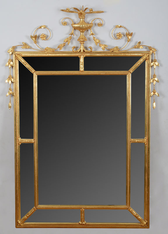 George III Style Carved Giltwood Mirror