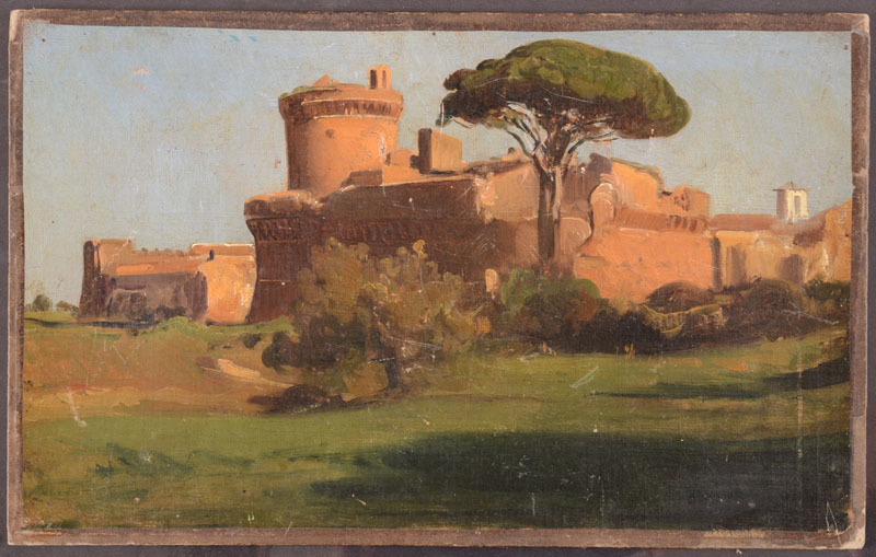 CONTINENTAL SCHOOL: VIEW OF A CASTLE