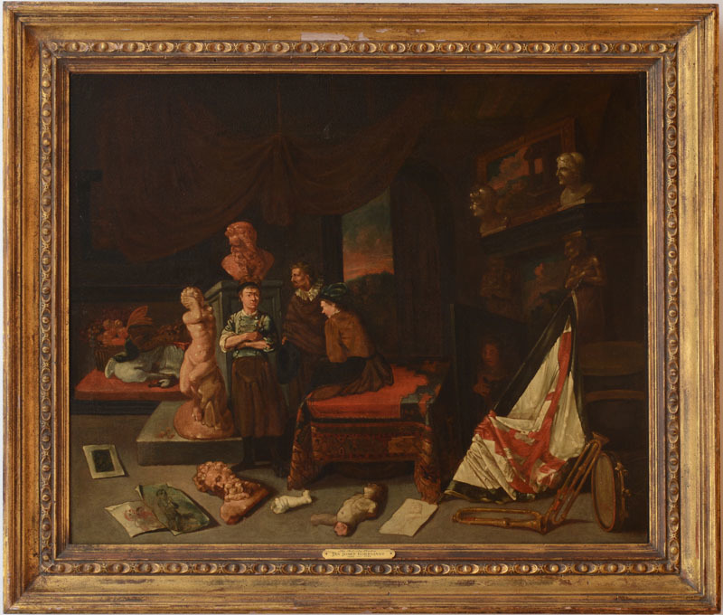 ATTRIBUTED TO GÉRARD THOMAS (1663-1720): A SCULPTOR IN HIS STUDIO