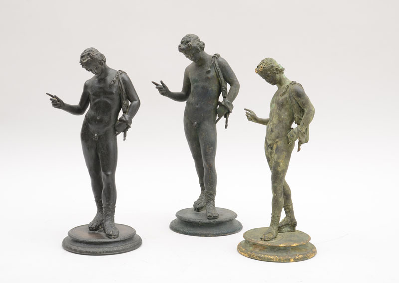 NARCISSUS, GROUP OF THREE, AFTER THE ANTIQUE