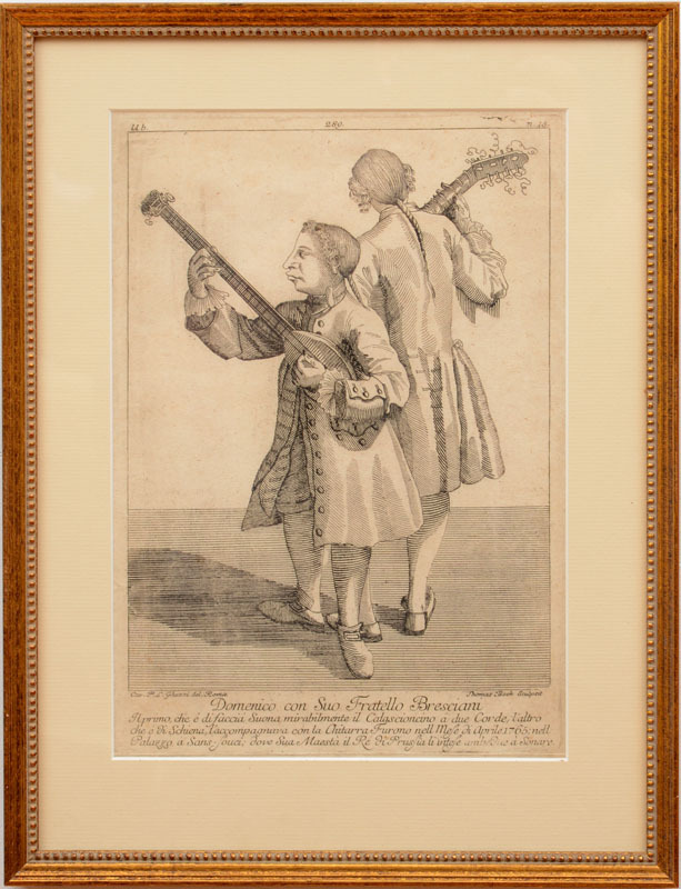 AFTER PIER LEONE GHEZZI (1674-1755): DOMENICO CON SUO FRATELLO BRESCIANI