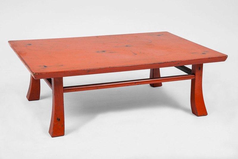Japanese Red Lacquer Low Table
