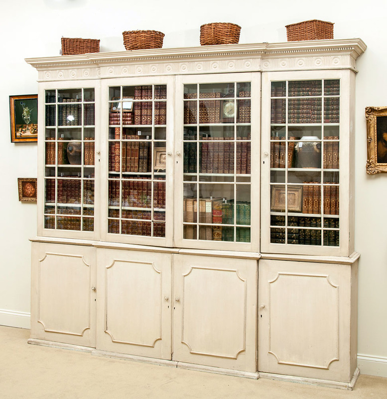 George III Style Painted Bookcase