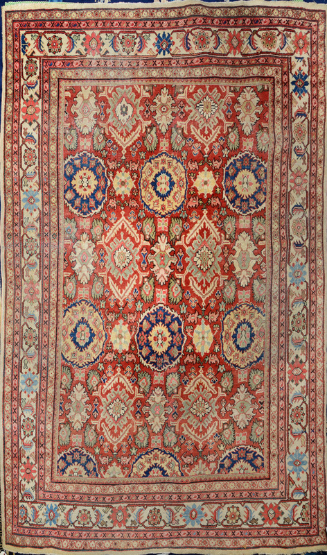 Mahal Terracotta-Ground Carpet