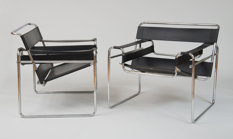 Pair of Wassily Chairs, Marcel Breuer, c. 2000