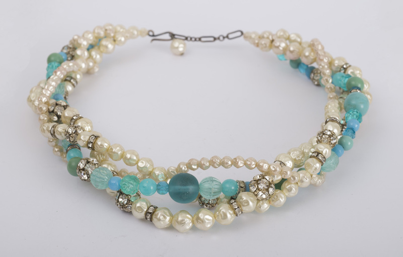 Group of Five Simulated Pearl Necklaces