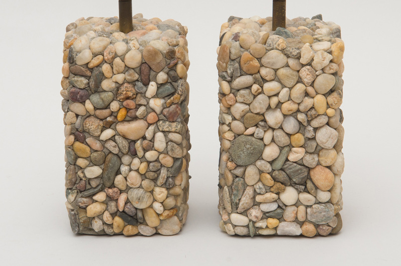 PAIR OF RIVERSTONE LAMPS
