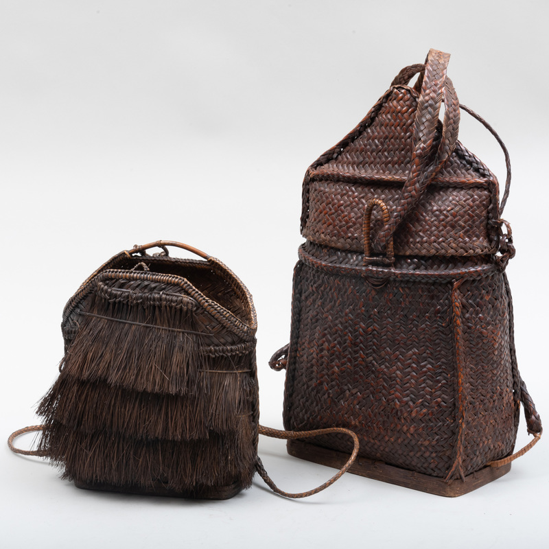 Ifugao Woven Rattan Backpack, Philippines | Auction House ...