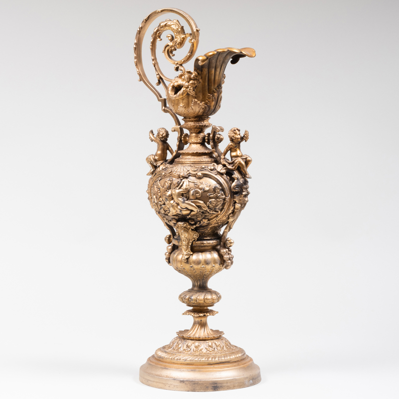 Renaissance Revival Gilt-Metal Ewer