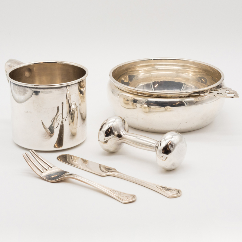 Assembled American Silver Silver Child's Set