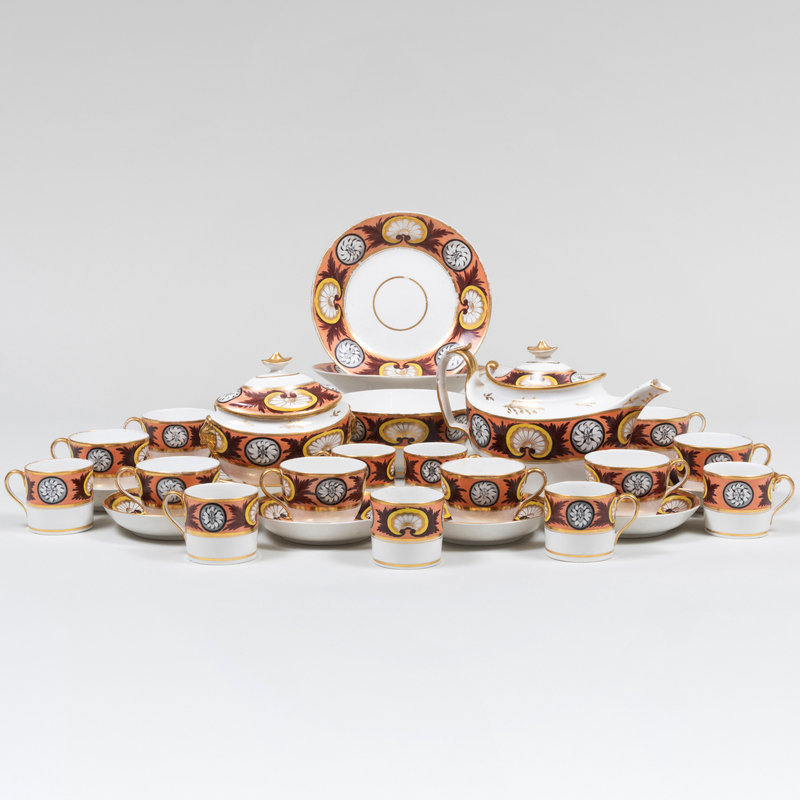 Coalport John Rose Porcelain Part Tea Service