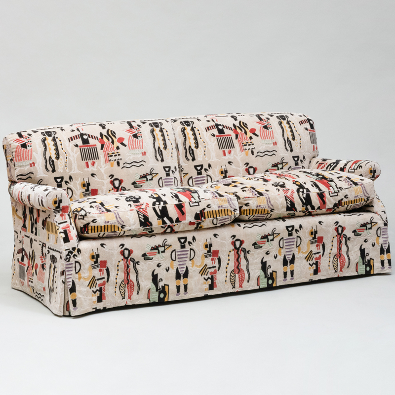 Contemporary Slipcovered Sofa, De Angelis