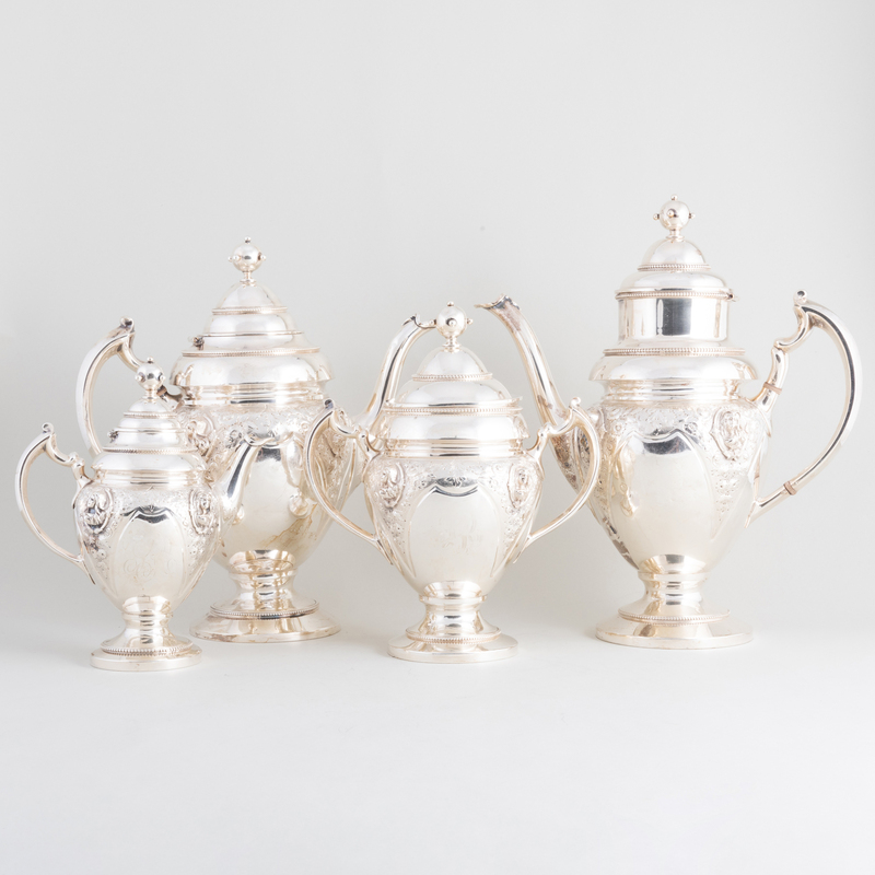 American Coin Silver Five Piece Tea and Coffee Service