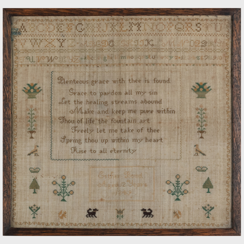 Group of Four Needlework Samplers