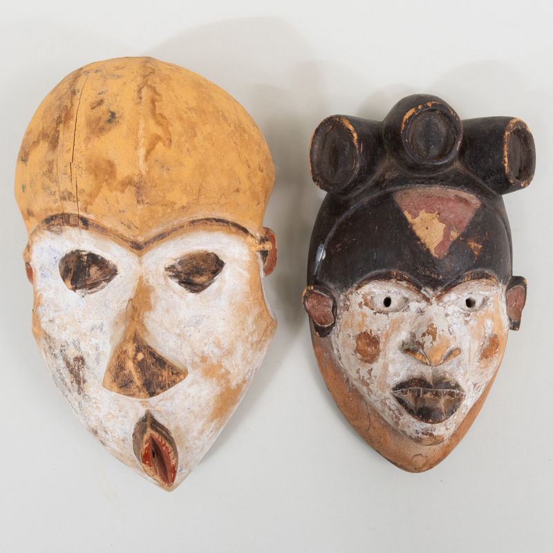 Two African Painted Masks