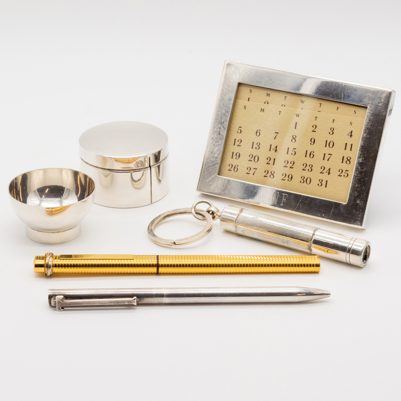 Group of Silver Desk Accessories