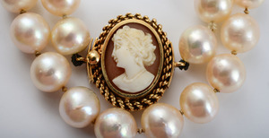 Semi-Baroque, Cultured Pearl Necklace