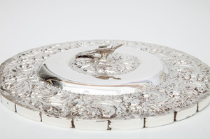Fourteen Silver-Plated Mirror Backs