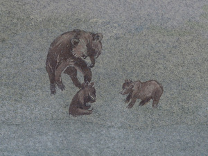 D. H. MACKENZIE: MOTHER BEAR AND CUBS IN THE ROCKIES