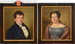 ATTRIBUTED TO FRANÇOIS JACQUIN (1756-1826): PORTRAIT OF JACOB DIEDERICK COENEN; AND PORTRAIT OF SARA JOHANNA BALTHASARINA COENEN
