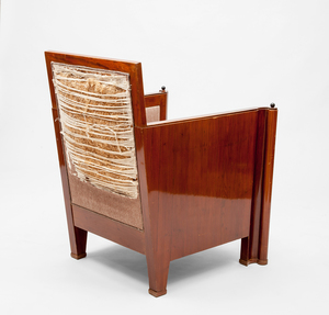 Continental Art Deco Mahogany Bergère