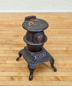 SMALL CAST-IRON POT-BELLIED STOVE