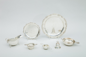 Group of Seven Silver Table Articles