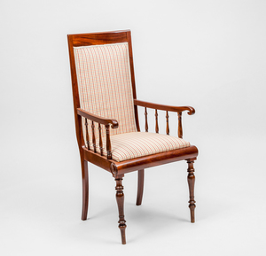 Danish Upholstered Mahogany Armchair