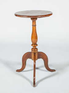George III Pine and Oak Tripod Candlestand, in the Hepplewhite Style