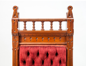 Aesthetic Movement Carved Walnut Hall Chair